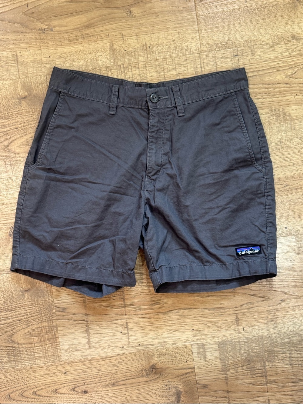 Patagonia Men's Charcoal Flat-Front Casual Shorts